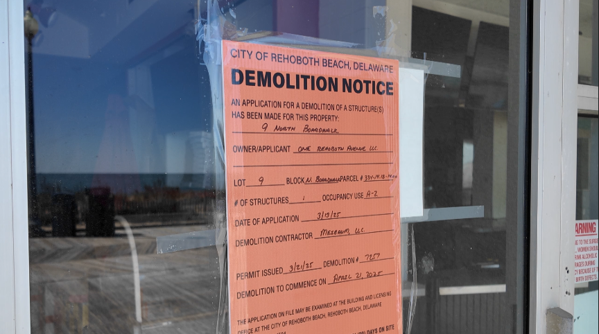 Demolition notice